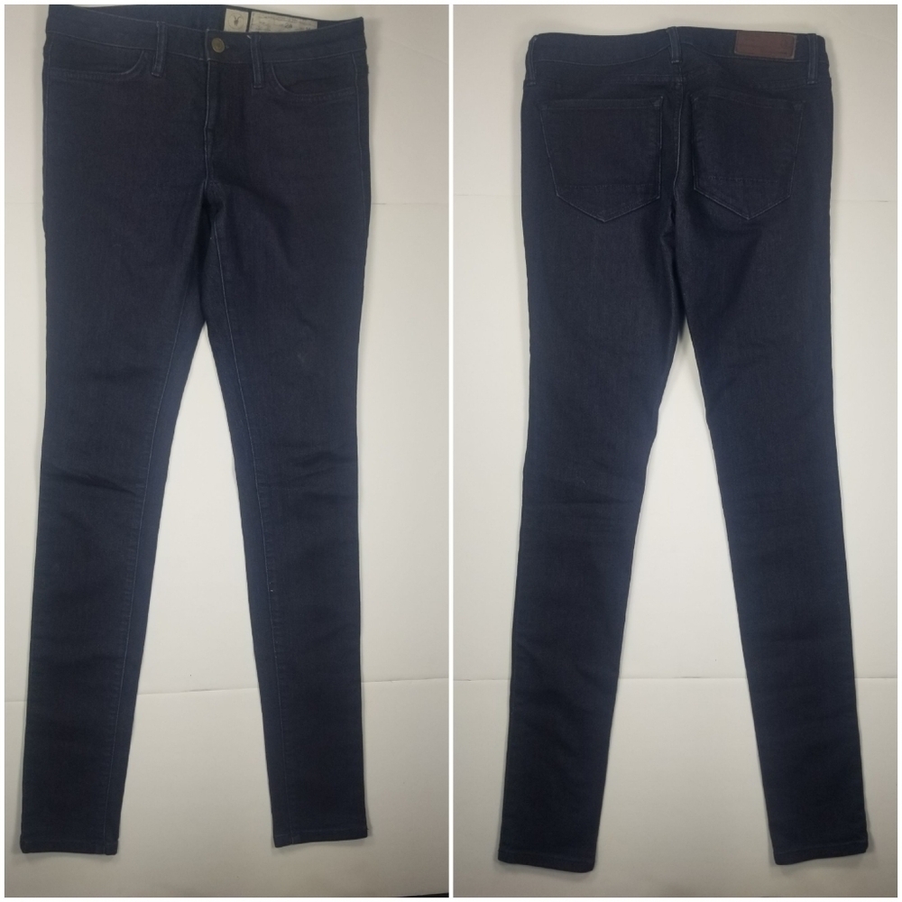 Allsaints 28x34 Jean's Jack's Place Skinny Stretch Dark Wash